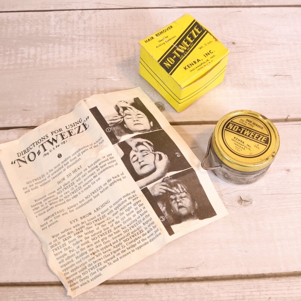 No•Tweeze KENRA Inc. Hair Remover Vintage New Old Stock 2 oz.
